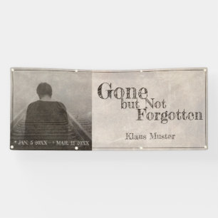 Gone but Not Forgotten - Vintage Banner