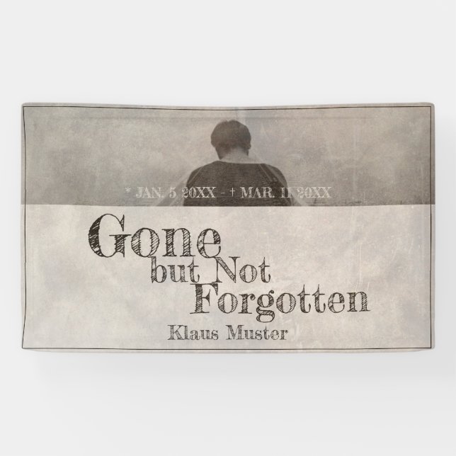 Gone but Not Forgotten - Vintage Banner (Horizontal)