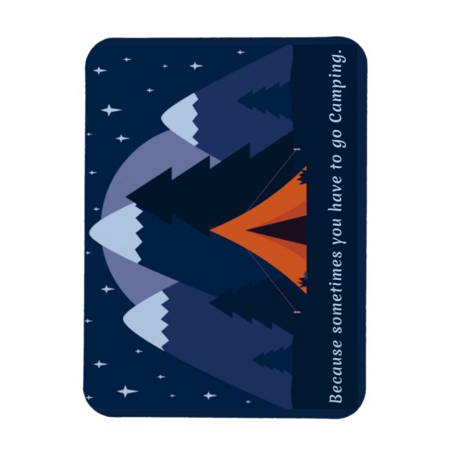 Gone Camping Magnet (Vertical)