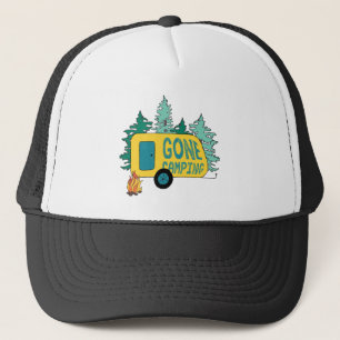 Gone Camping Summer Camp Clipart Happy Trails Camp Trucker Hat