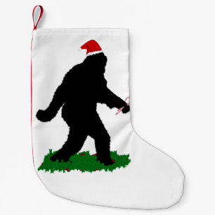Gone Christmas Squatchin' Small Christmas Stocking
