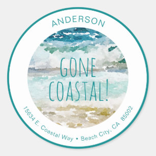 Gone Coastal Classic Round Sticker