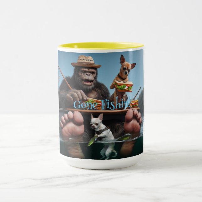 Gone Fishin!  Mug (Center)