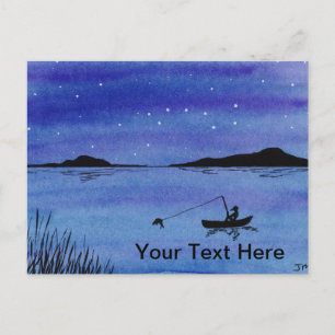 Gone Fishin' Postcard