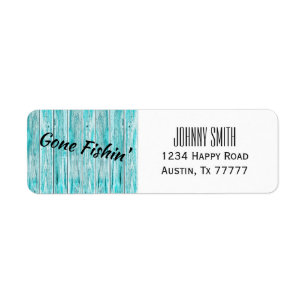 Gone Fishin' Wooden Plank Customizable