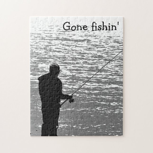 Gone Fishing at the Lake Puzzle (Vertical)