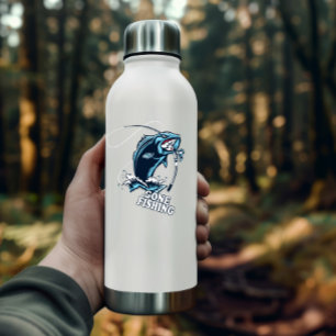 Gone Fishing Bass Blue Sticker   Die-Cut Sticker