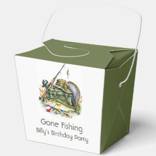 Gone Fishing Birthday Party Favor Box