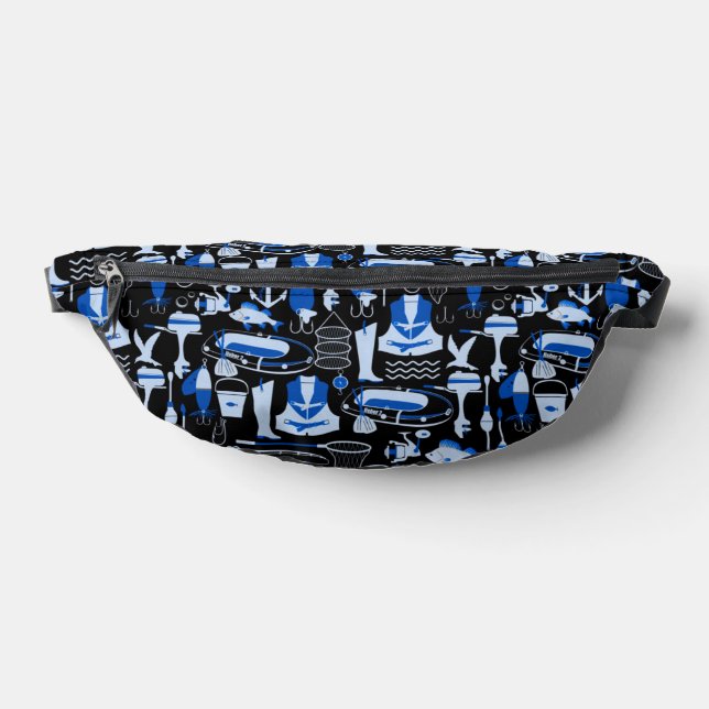 Gone Fishing Blue   Fanny Pack (Lay Down)