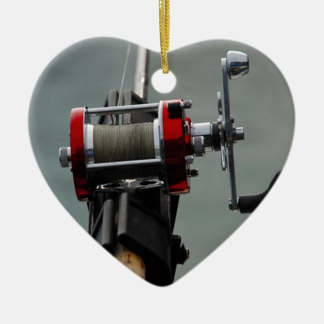 Gone Fishing Ceramic Ornament (Front)