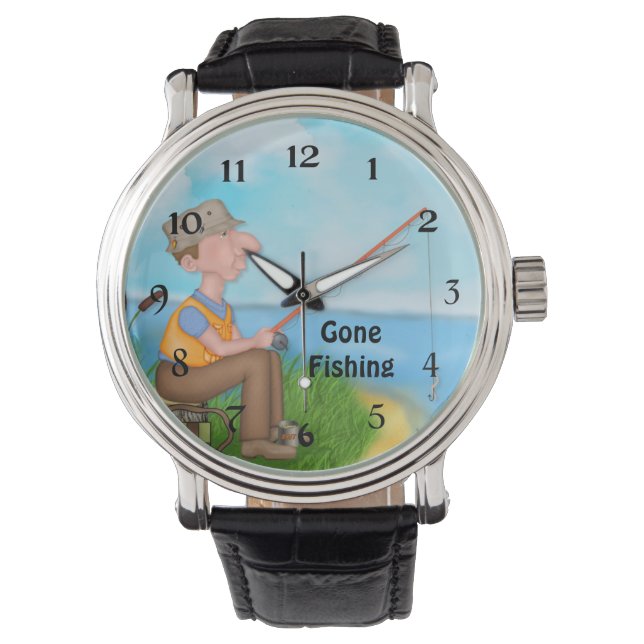 Gone Fishing Fisherman Watch (Front)