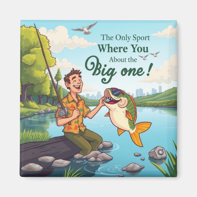Gone Fishing for Love Magnet (Front)
