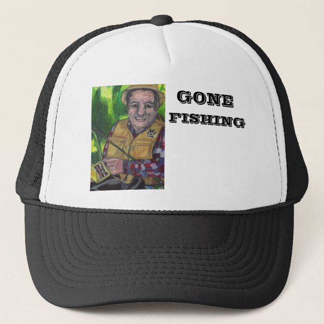 GONE FISHING hat (Front)