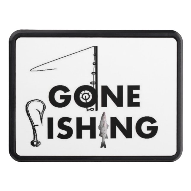 **GONE FISHING**  Hitch Cover 2" Receiver  (Front)