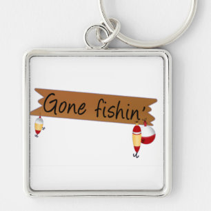 Gone Fishing Keychain