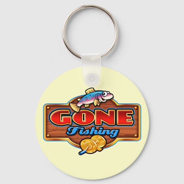 GONE FISHING KEYCHAIN (Front)