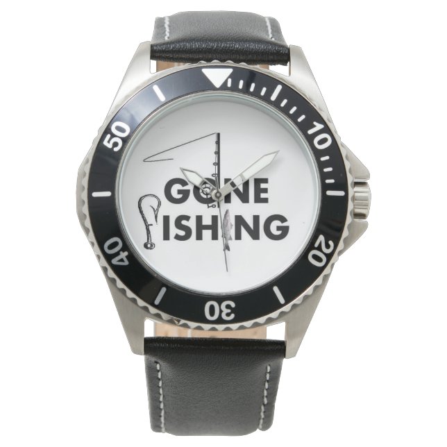 ***GONE FISHING*** MENS' SPORTS WATCH (Front)