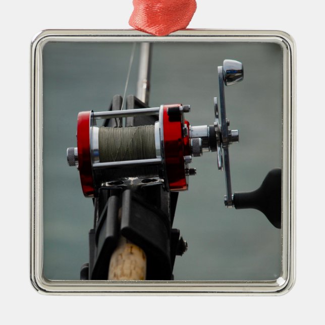 Gone Fishing Metal Ornament (Front)