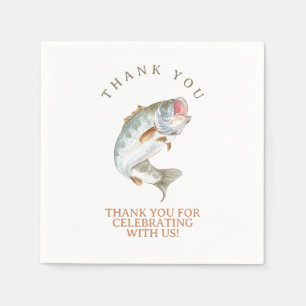 Gone fishing napkin
