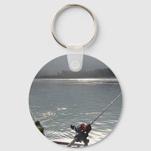 Gone Fishing No Work Today Keychain
