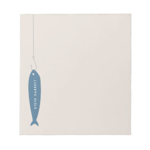 Gone Fishing Notepad - Cobalt