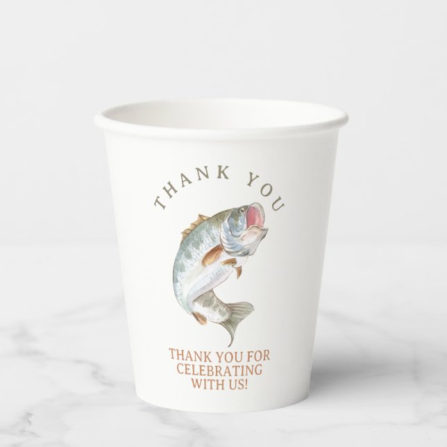 Gone fishing  paper cups (Front)