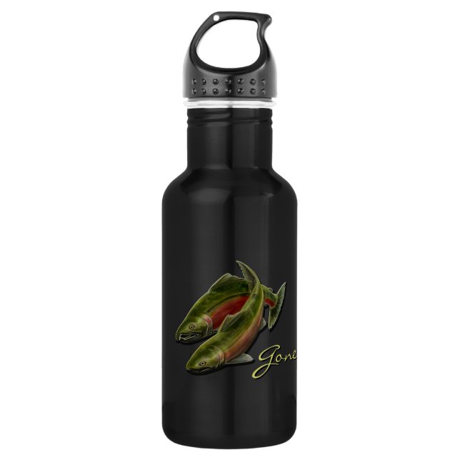 Gone Fishing Personalize 532 Ml Water Bottle (Front)