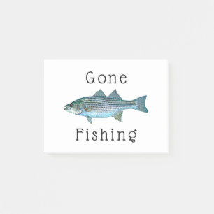 Gone Fishing Post-it Notes
