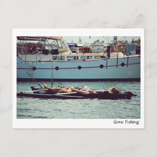 Gone Fishing - Postcard
