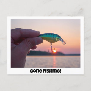 Gone Fishing! Postcard