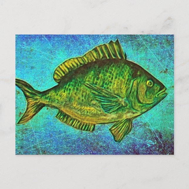 Gone Fishing Postcard (Front)