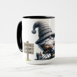 "Gone Fish'n" Personalized Coffee Mug