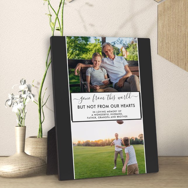 Gone from this World 2 Photo Remembrance Plaque (Creator Uploaded)