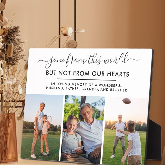 Gone from this World 3 Photo Remembrance Plaque (Creator Uploaded)