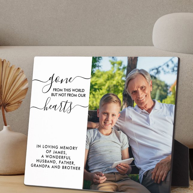 Gone from this World Quote Photo Remembrance Plaque (Creator Uploaded)