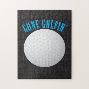 Gone Golfing ⛳🎁 Golf Ball Golfer Jigsaw Puzzle