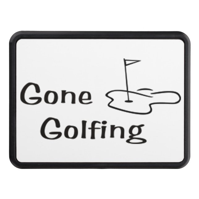 **GONE GOLFING**  Hitch Cover 2" Receiver  (Front)