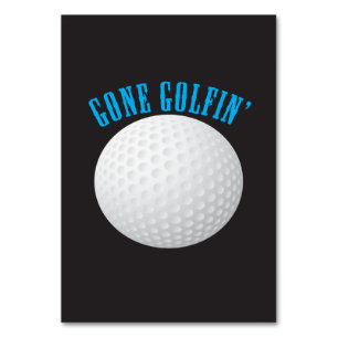 Gone Golfing Table Number