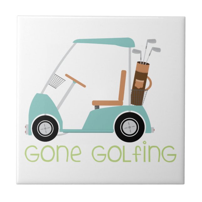 Gone Golfing Tile (Front)
