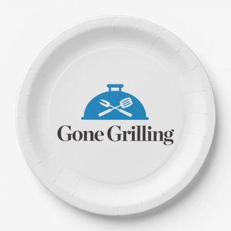Gone Grilling Paper Plate