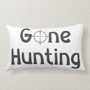 "GONE HUNTING" TOSS PILLOW