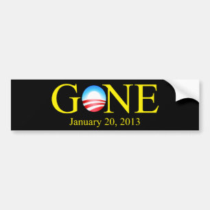Gone January 20, 2013 Bumper Sticker