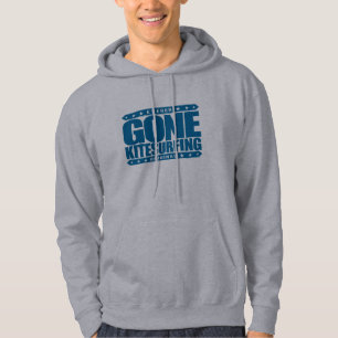GONE KITESURFING - Skilled Passionate Kite Surfer Hoodie