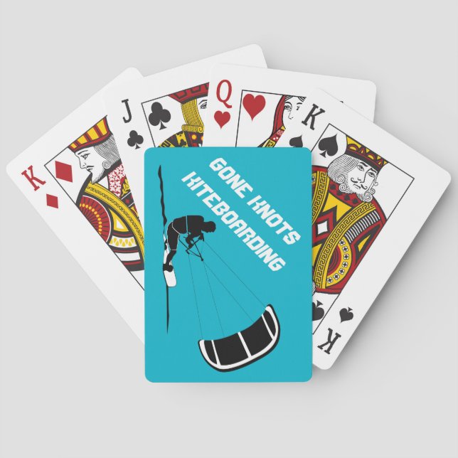 Gone Knots Kiteboarding playing cards (Back)