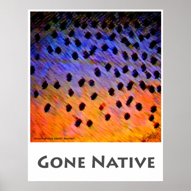 Gone Native Brush Strokes - Poster (Front)