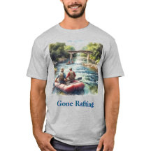 Gone Rafting White Water River  Mens T-Shirt