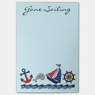 Gone Sailing Post it Notes