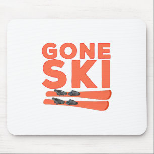 Gone Ski Mouse Pad