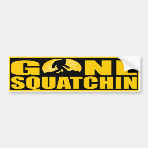GONE SQUATCHIN BARK AT THE MOON - Finding Bigfoot Bumper Sticker