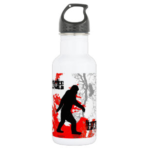 Gone Squatchin, black bigfoot 532 Ml Water Bottle